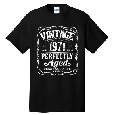 Vintage Born In 1971 Classic Legend's Birthday Tall T-Shirt