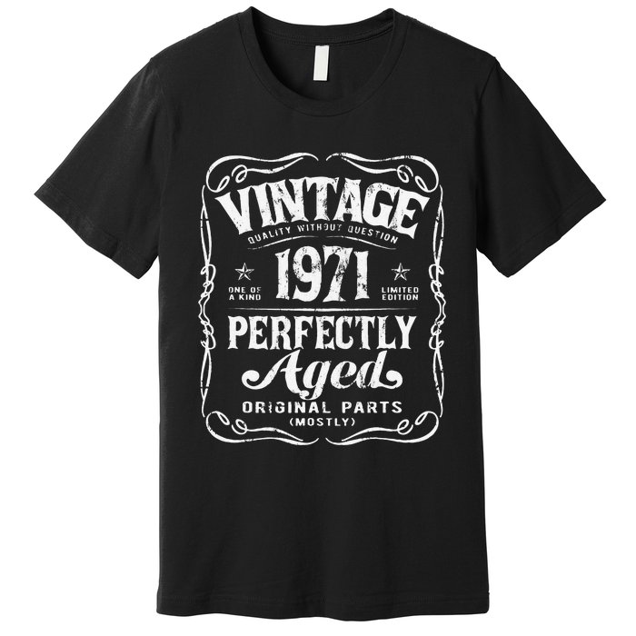 Vintage Born In 1971 Classic Legend's Birthday Premium T-Shirt