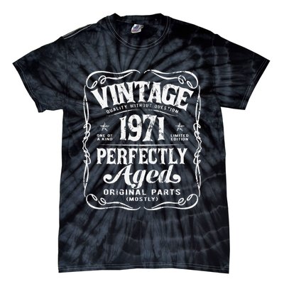 Vintage Born In 1971 Classic Legend's Birthday Tie-Dye T-Shirt