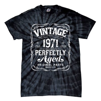 Vintage Born In 1971 Classic Legend's Birthday Tie-Dye T-Shirt