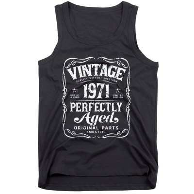 Vintage Born In 1971 Classic Legend's Birthday Tank Top