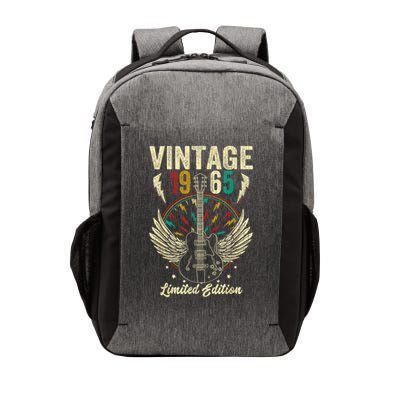 Vintage Born In 1965 60th Birthday 60 Years Old Guitar Vector Backpack