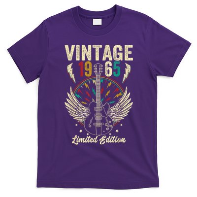 Vintage Born In 1965 60th Birthday 60 Years Old Guitar T-Shirt