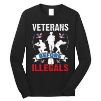 Veterans Before Illegal 4th Of July USA Soldier American Long Sleeve Shirt