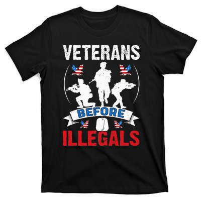 Veterans Before Illegal 4th Of July USA Soldier American T-Shirt