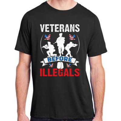 Veterans Before Illegal 4th Of July USA Soldier American Adult ChromaSoft Performance T-Shirt