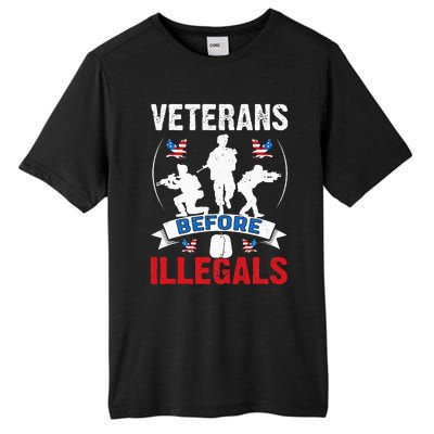 Veterans Before Illegal 4th Of July USA Soldier American Tall Fusion ChromaSoft Performance T-Shirt