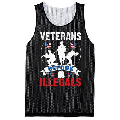 Veterans Before Illegal 4th Of July USA Soldier American Mesh Reversible Basketball Jersey Tank