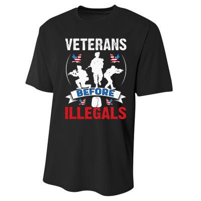 Veterans Before Illegal 4th Of July USA Soldier American Performance Sprint T-Shirt