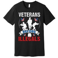 Veterans Before Illegal 4th Of July USA Soldier American Premium T-Shirt