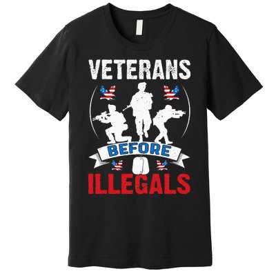 Veterans Before Illegal 4th Of July USA Soldier American Premium T-Shirt