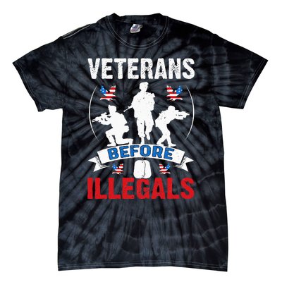 Veterans Before Illegal 4th Of July USA Soldier American Tie-Dye T-Shirt