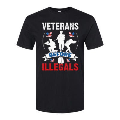 Veterans Before Illegal 4th Of July USA Soldier American Softstyle CVC T-Shirt