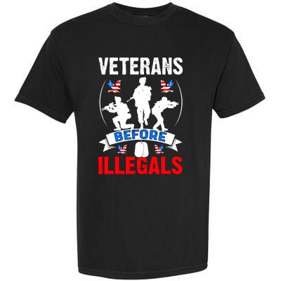 Veterans Before Illegal 4th Of July USA Soldier American Garment-Dyed Heavyweight T-Shirt