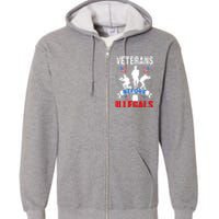 Veterans Before Illegal 4th Of July USA Soldier American Full Zip Hoodie