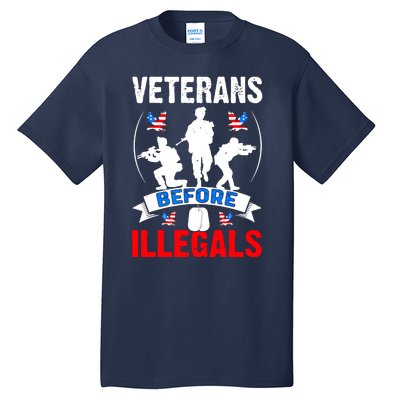 Veterans Before Illegal 4th Of July USA Soldier American Tall T-Shirt