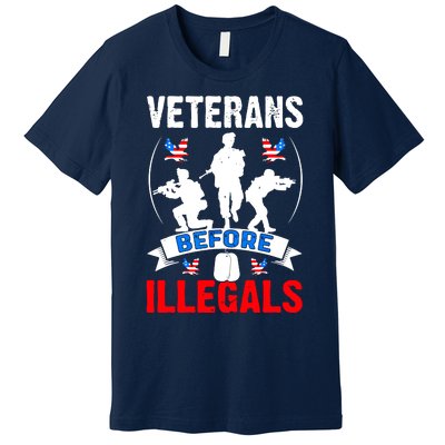 Veterans Before Illegal 4th Of July USA Soldier American Premium T-Shirt