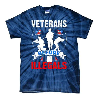 Veterans Before Illegal 4th Of July USA Soldier American Tie-Dye T-Shirt