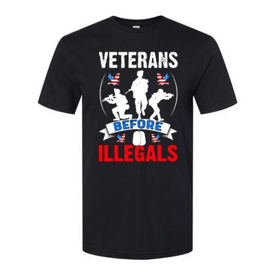 Veterans Before Illegal 4th Of July USA Soldier American Softstyle CVC T-Shirt