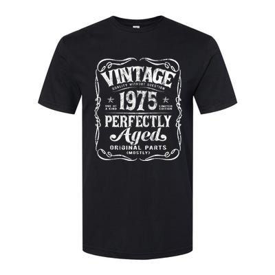 Vintage Born In 1975 Perfectly Aged Birthday Softstyle CVC T-Shirt