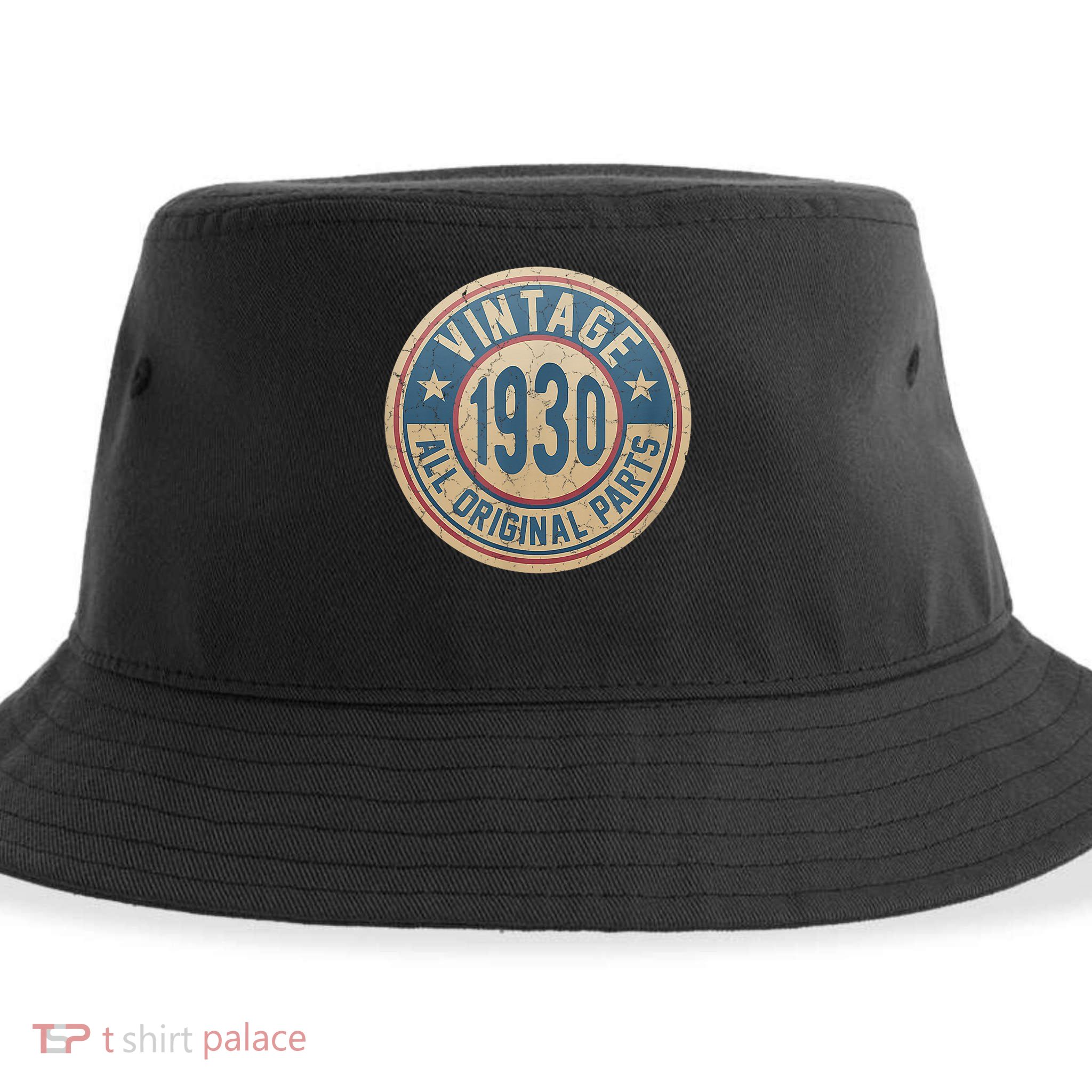 Vintage Born In 1930 Original Parts Classic 95th Birthday Sustainable Bucket Hat