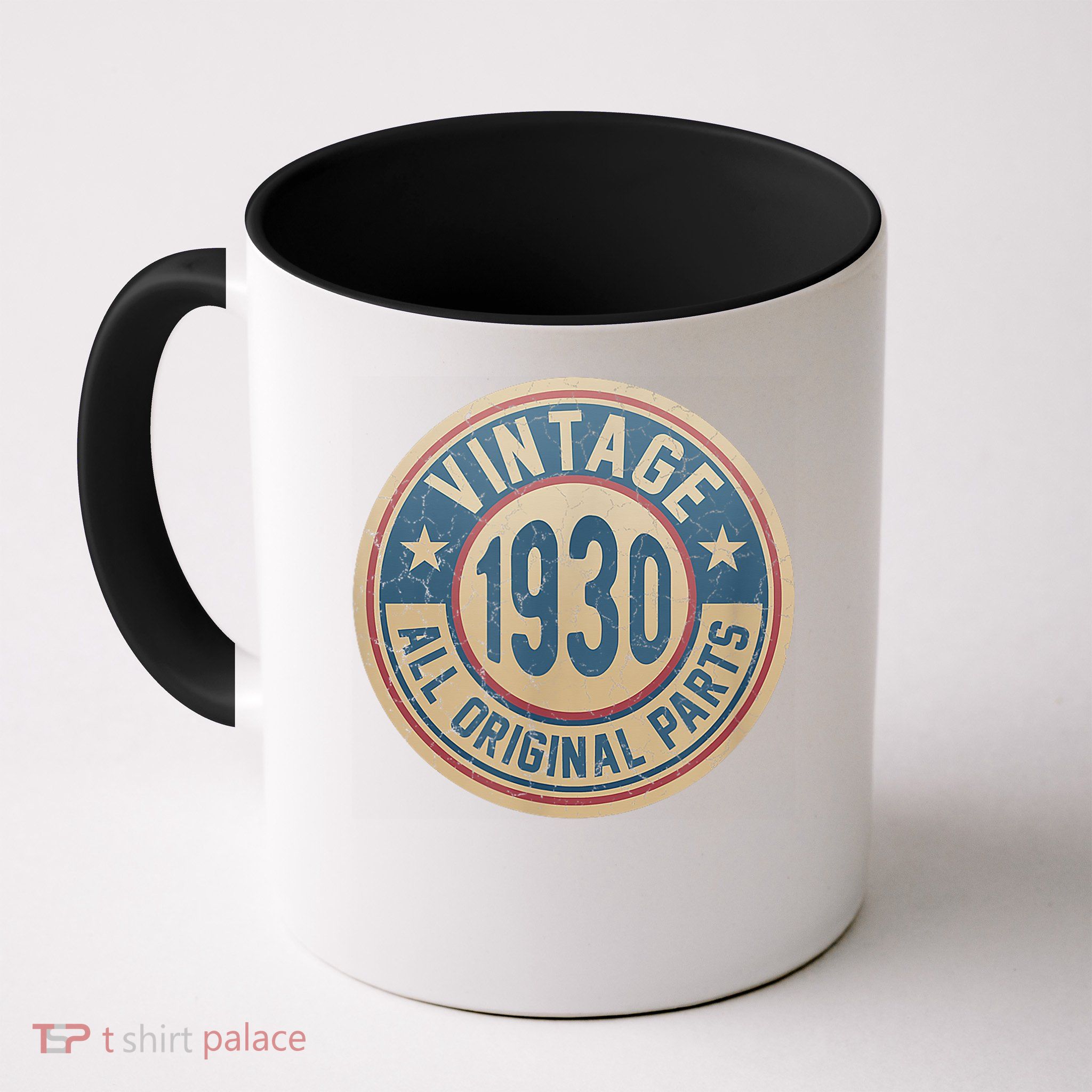 Vintage Born In 1930 Original Parts Classic 95th Birthday Mug