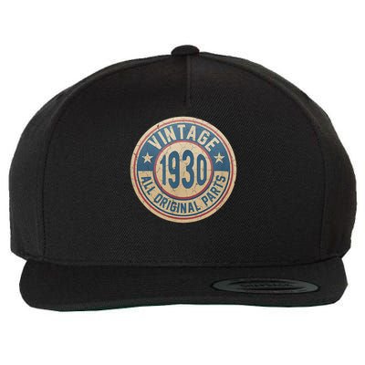 Vintage Born In 1930 Original Parts Classic 95th Birthday Wool Snapback Cap