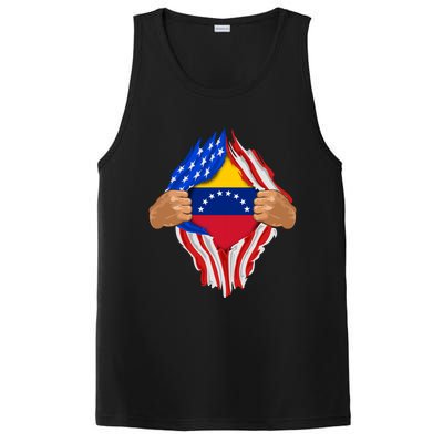 Venezuelan Blood Inside Me Venezuela Flag Gift PosiCharge Competitor Tank