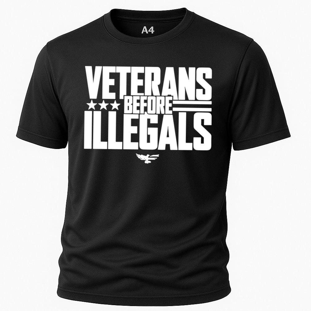Veterans Before Illegals Cooling Performance Crew T-Shirt