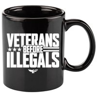 Veterans Before Illegals 11oz C Handle Ceramic Mug