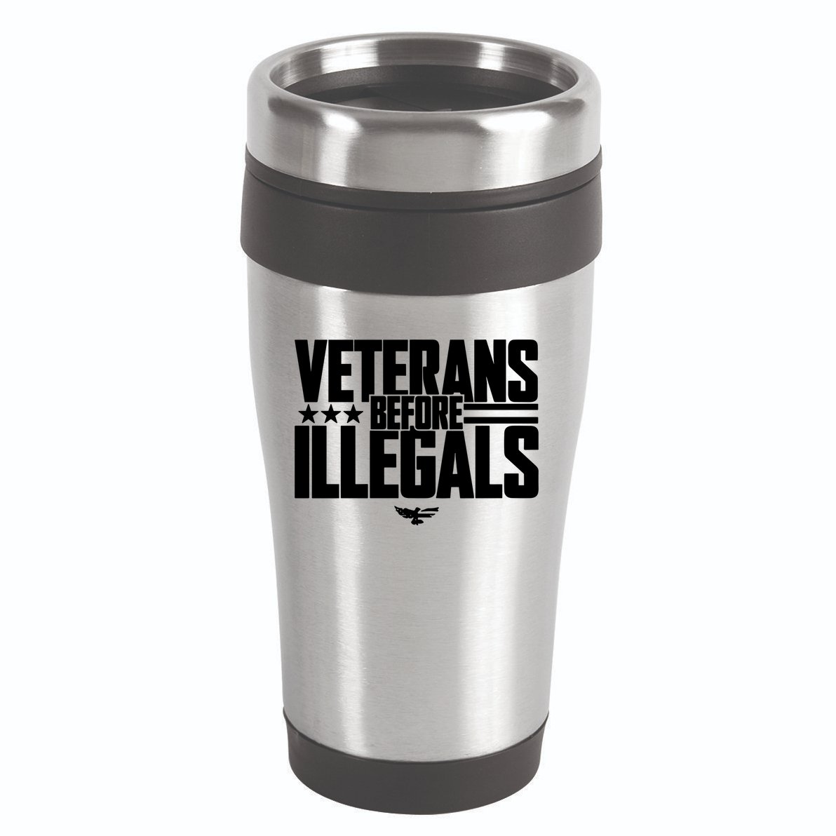 Veterans Before Illegals 16oz Travel Tumbler