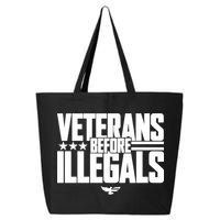 Veterans Before Illegals 25L Jumbo Tote