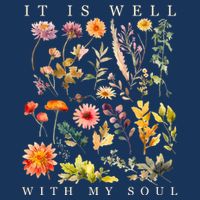 Vintage Boho It Is Well With My Soul Floral Wild Flowers 7-Panel Snapback Hat
