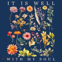 Vintage Boho It Is Well With My Soul Floral Wild Flowers Baby Bodysuit