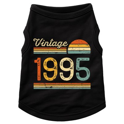 Vintage Born In 1995 Retro Birthday Doggie Tank