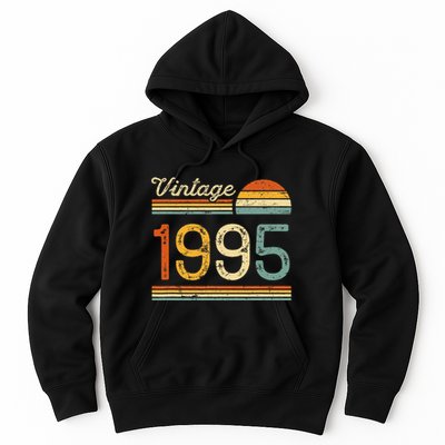 Vintage Born In 1995 Retro Birthday Hoodie