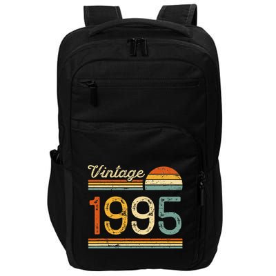 Vintage Born In 1995 Retro Birthday Impact Tech Backpack