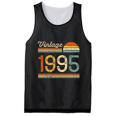 Vintage Born In 1995 Retro Birthday Mesh Reversible Basketball Jersey Tank