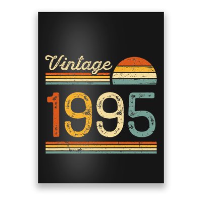 Vintage Born In 1995 Retro Birthday Poster