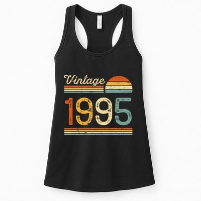 Vintage Born In 1995 Retro Birthday Womens Tank Top