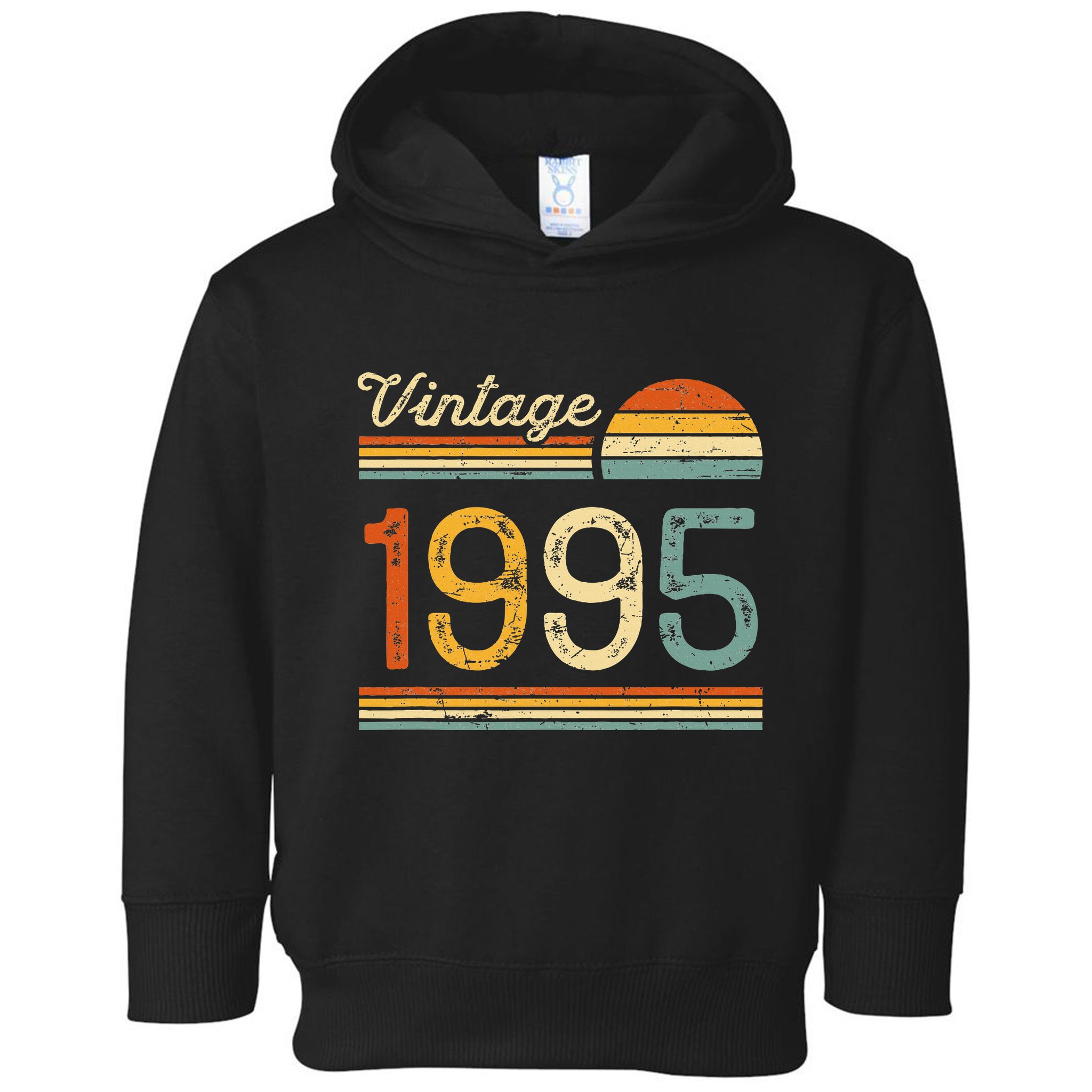 Vintage Born In 1995 Retro Birthday Toddler Hoodie