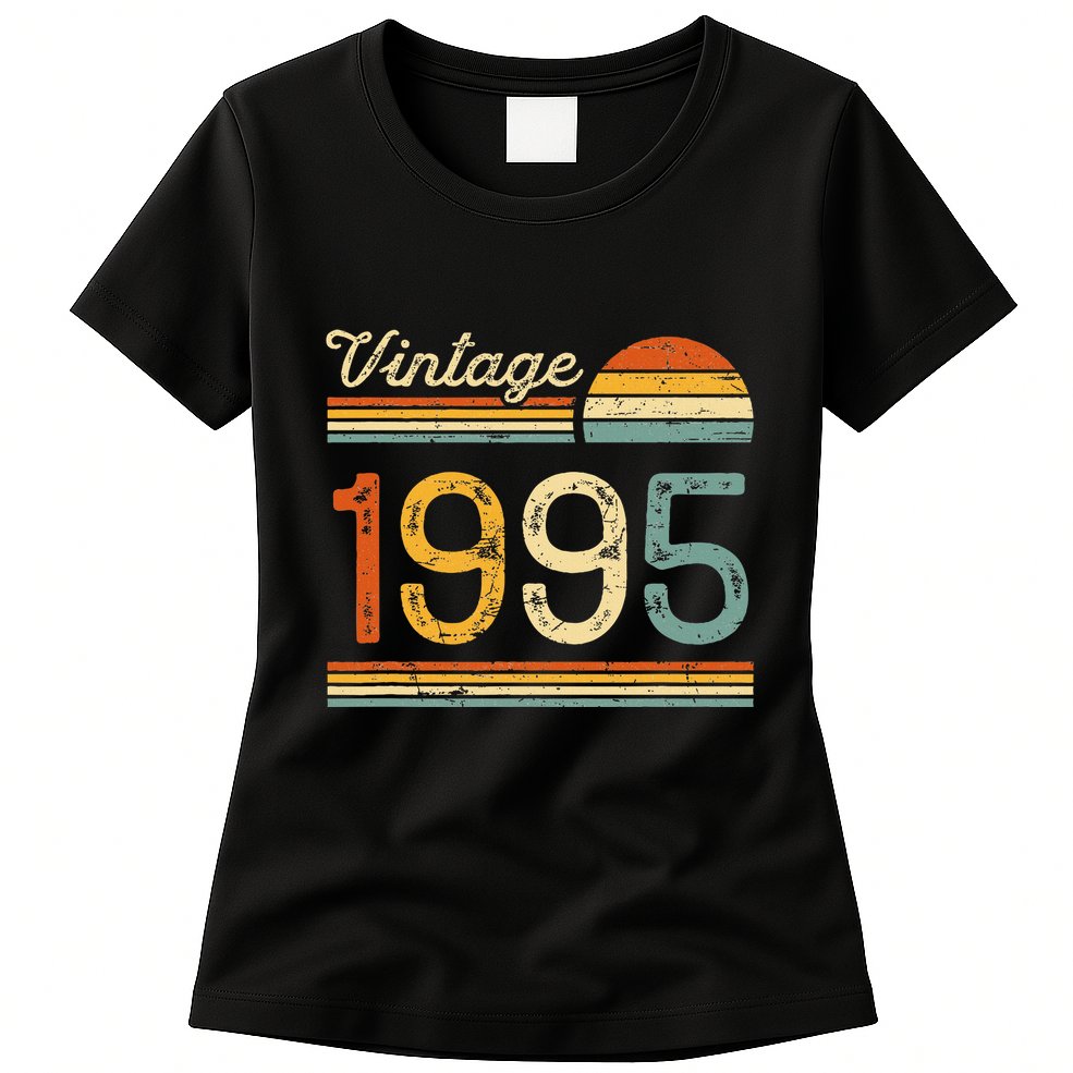 Vintage Born In 1995 Retro Birthday Womens T-Shirt