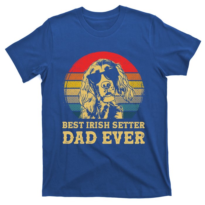 Vintage Best Irish Setter Dad Ever Dog Lovers Gift T-Shirt