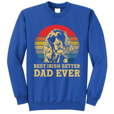 Vintage Best Irish Setter Dad Ever Dog Lovers Gift Tall Sweatshirt