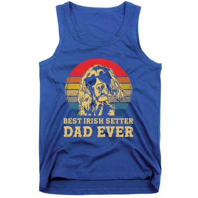 Vintage Best Irish Setter Dad Ever Dog Lovers Gift Tank Top