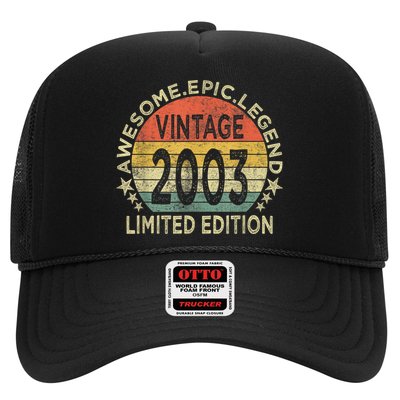 Vintage Born In 2003 Shirt Limited Edition Funny 20 Year Old Trucker Hat