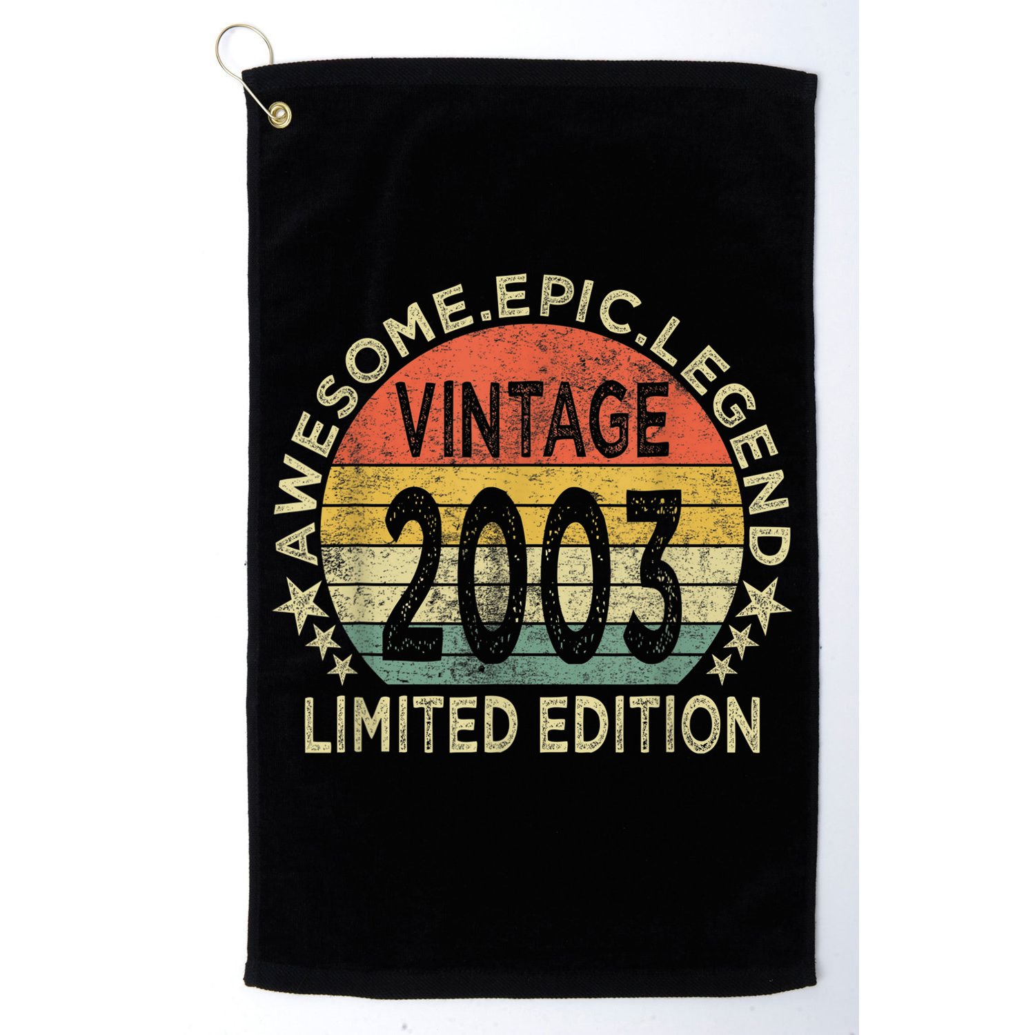 Vintage Born In 2003 Shirt Limited Edition Funny 20 Year Old Golf Towel