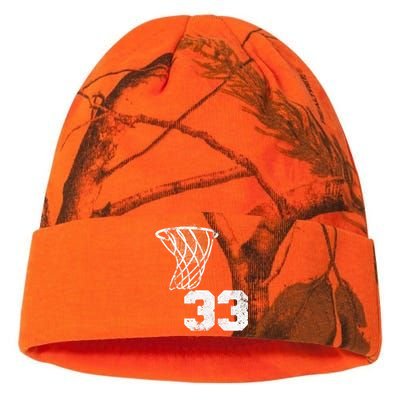 Vintage Basketball Jersey Number 33 Player Number Kati Licensed 12" Camo Beanie