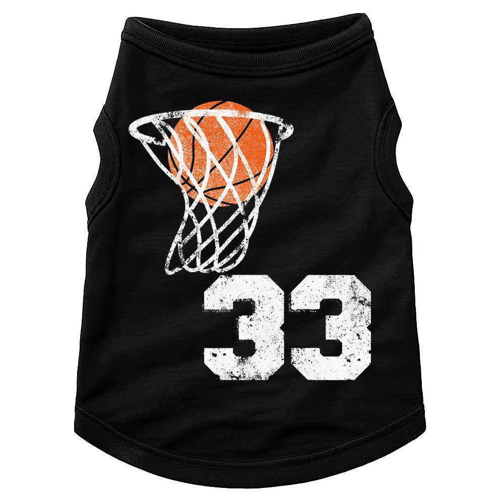 Vintage Basketball Jersey Number 33 Player Number Doggie Tank