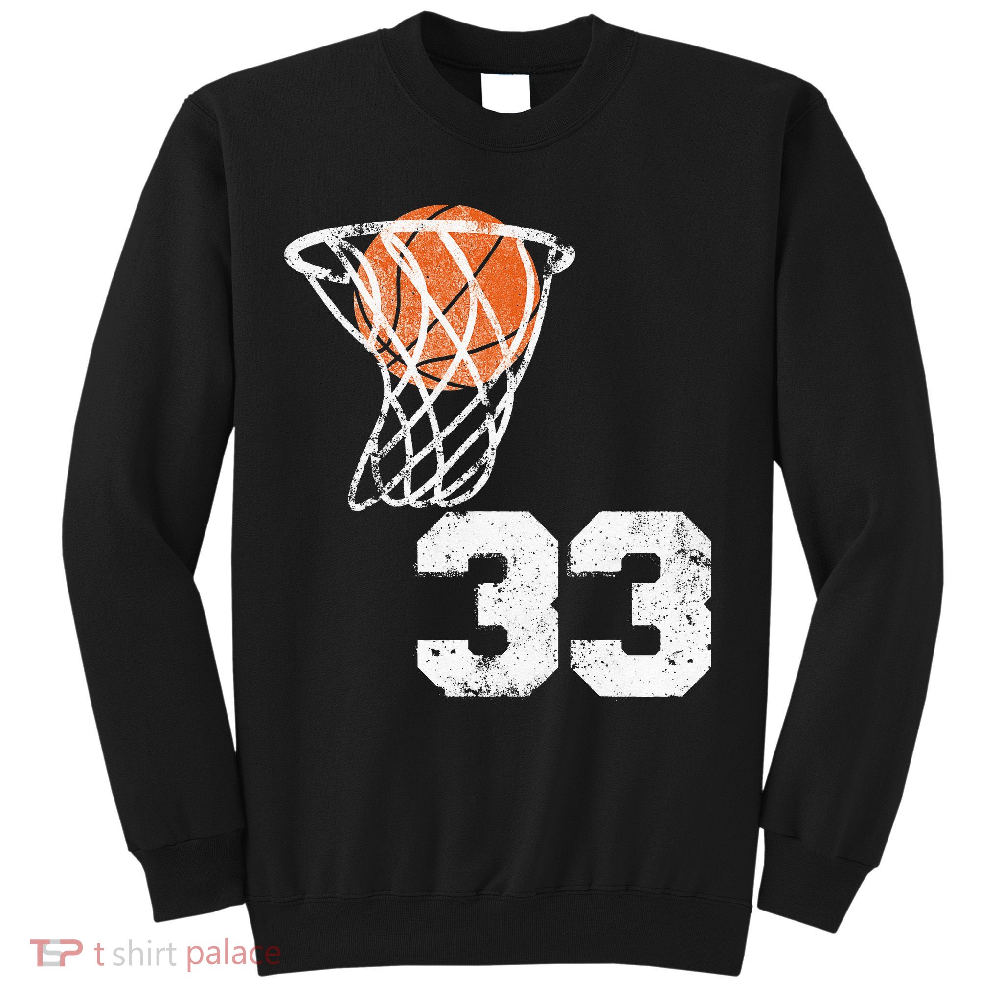 Vintage Basketball Jersey Number 33 Player Number Sweatshirt